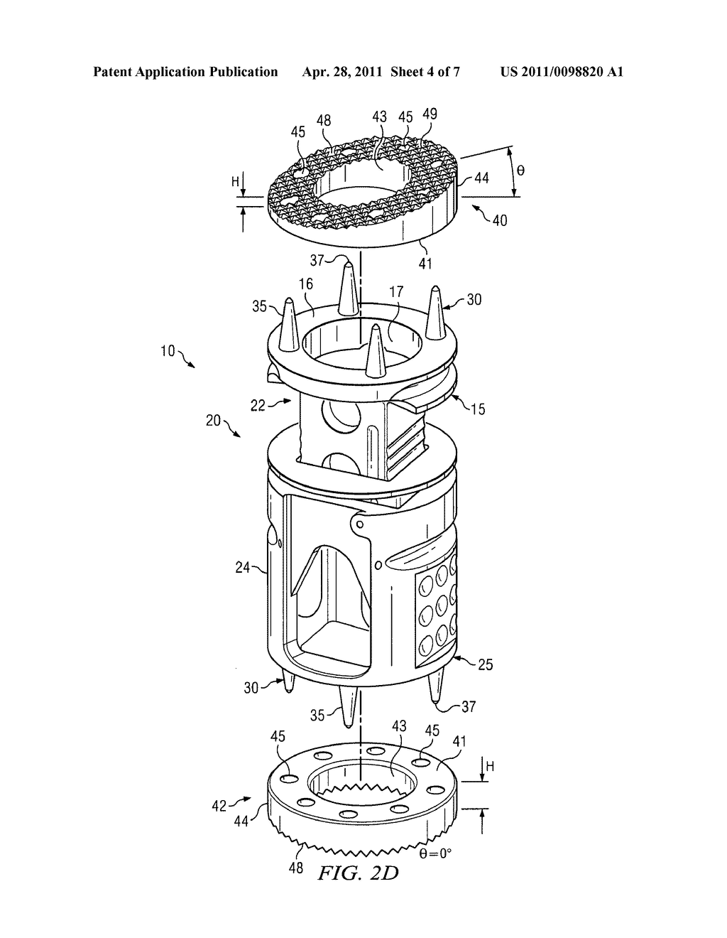 END CAP FOR A VERTEBRAL IMPLANT - diagram, schematic, and image 05