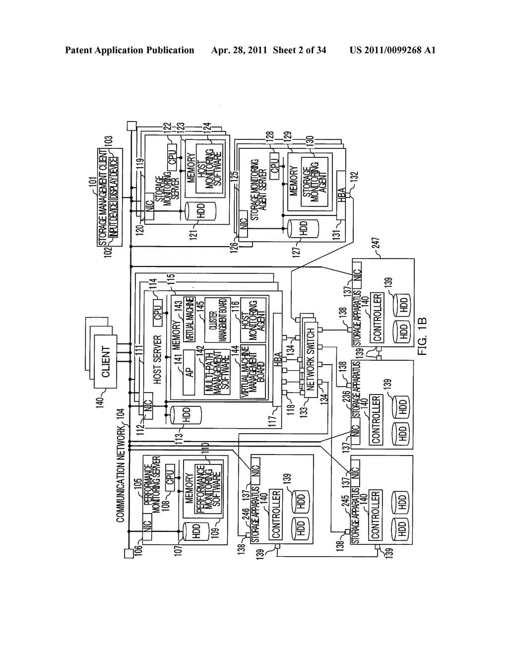 INFORMATION PROCESSING SYSTEM, AND MANAGEMENT METHOD FOR STORAGE MONITORING SERVER - diagram, schematic, and image 03