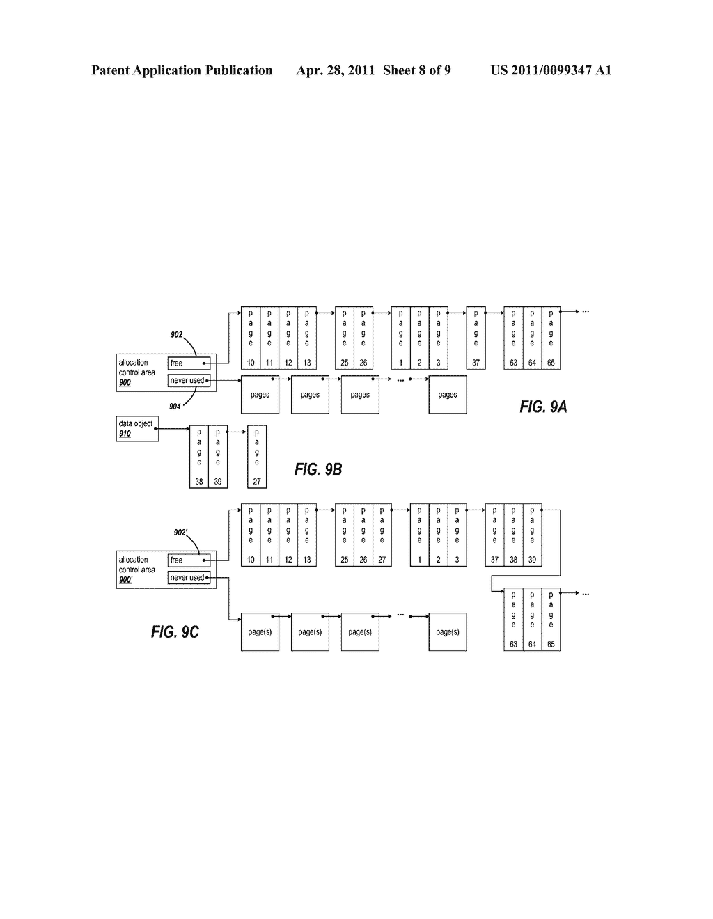 MANAGING ALLOCATION AND DEALLOCATION OF STORAGE FOR DATA OBJECTS - diagram, schematic, and image 09