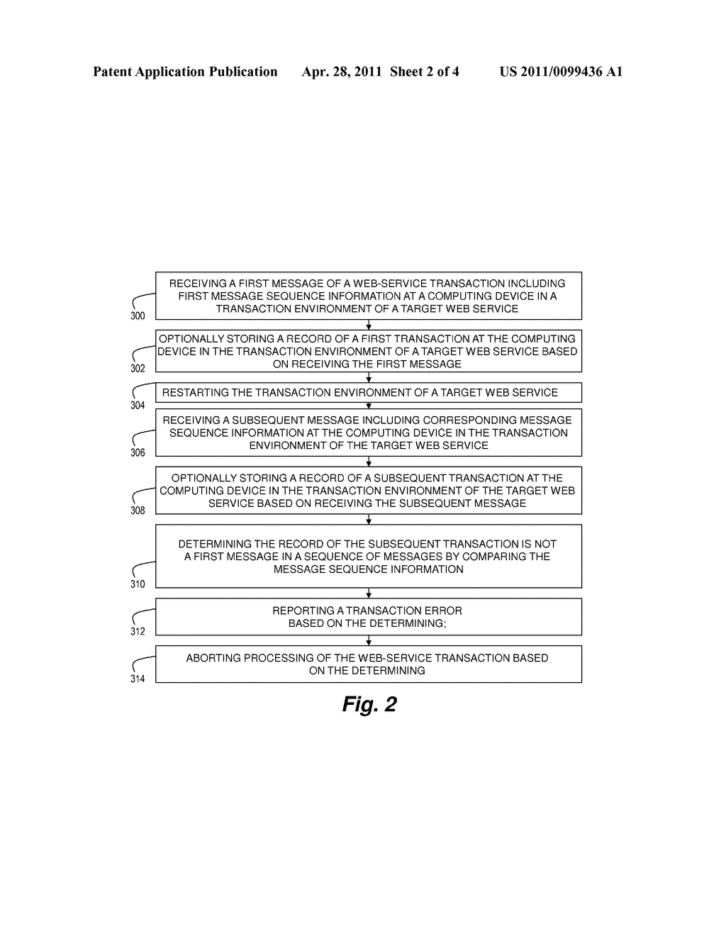 EXPEDITED TRANSACTION FAILURE HANDLING BY LEVERAGING A RELIABLE MESSAGE TRANSPORT PROTOCOL TO ASSIST DETECTION OF DISCARDED PROCESSING - diagram, schematic, and image 03