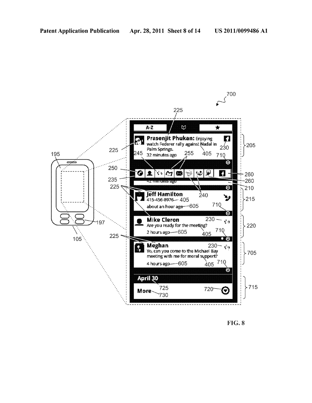 Social Messaging User Interface - diagram, schematic, and image 09