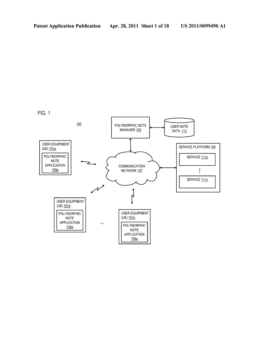 METHOD AND APPARATUS FOR PRESENTING POLYMORPHIC NOTES IN A GRAPHICAL USER INTERFACE - diagram, schematic, and image 02