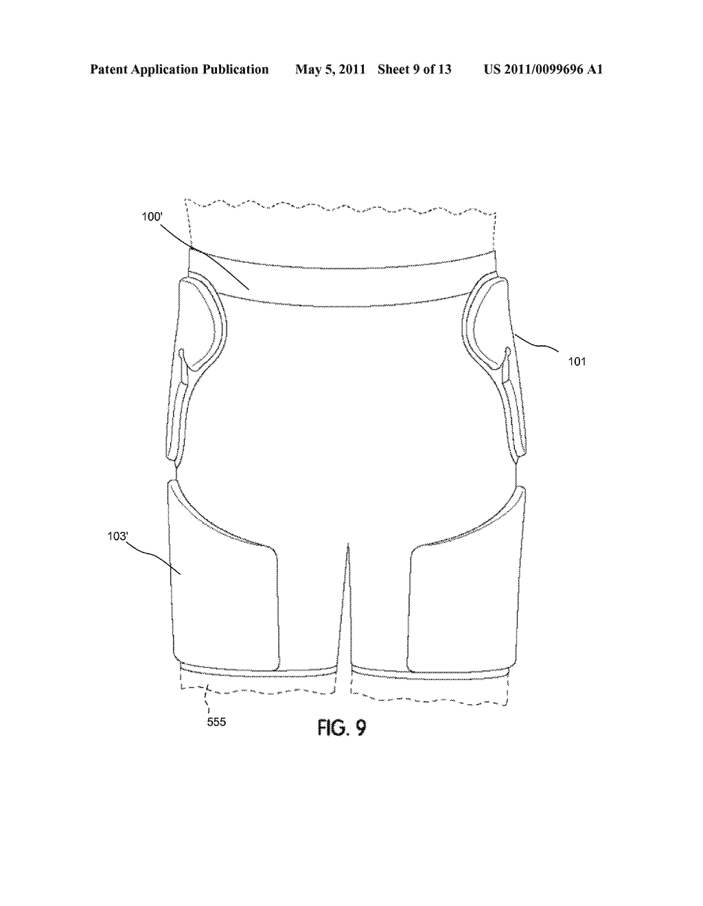 Athletic Garment with Articulated Body Protective Underlayer - diagram, schematic, and image 10