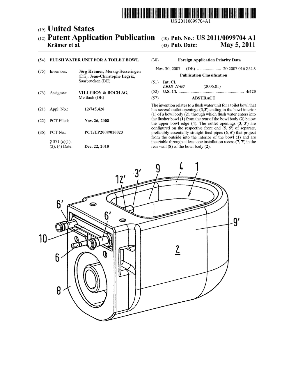 Flush Water Unit for a Toilet Bowl - diagram, schematic, and image 01