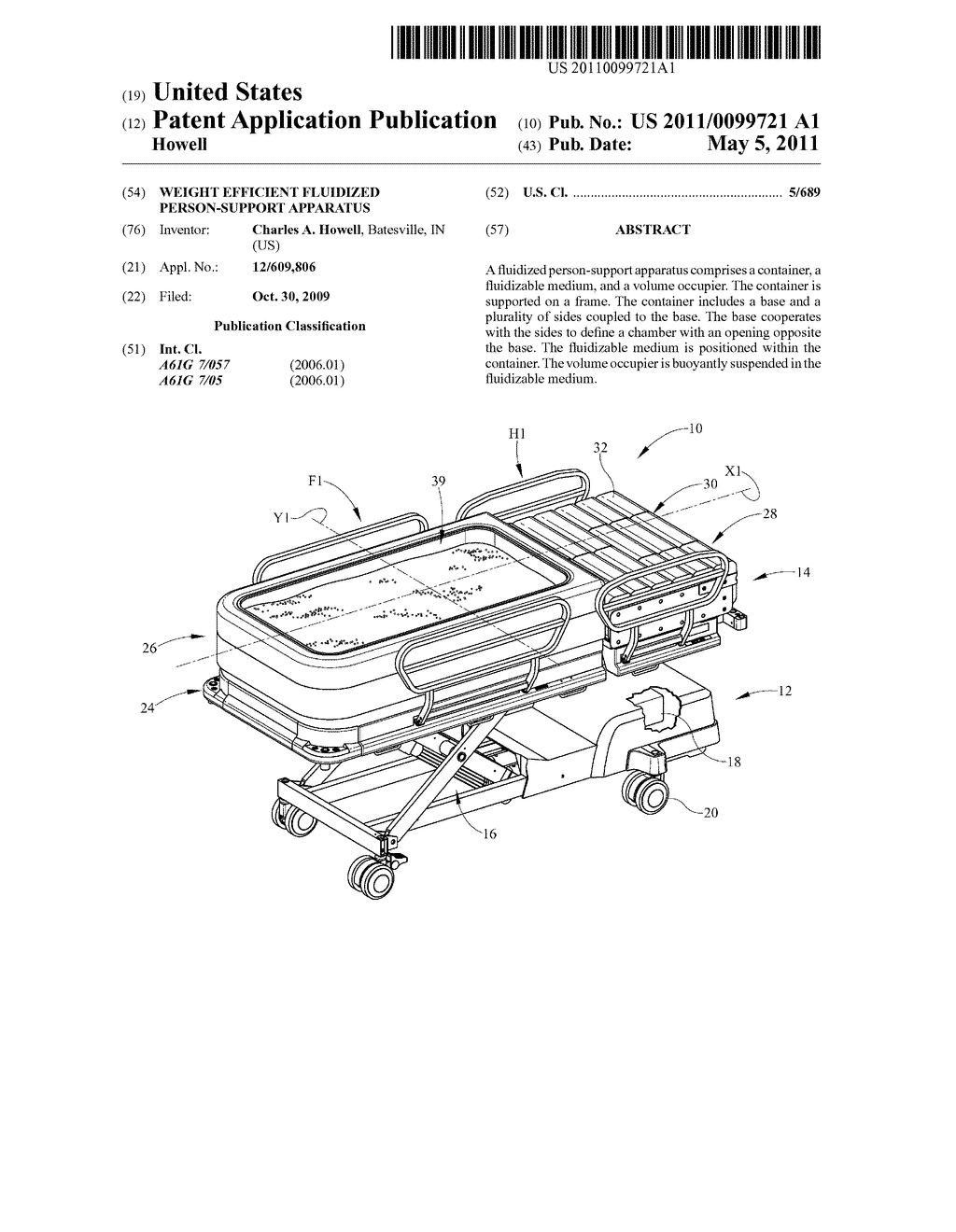 WEIGHT EFFICIENT FLUIDIZED PERSON-SUPPORT APPARATUS - diagram, schematic, and image 01