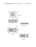 COMBINATION PAINT ROLLER, PAINT TRAY AND STENCIL TUBE diagram and image