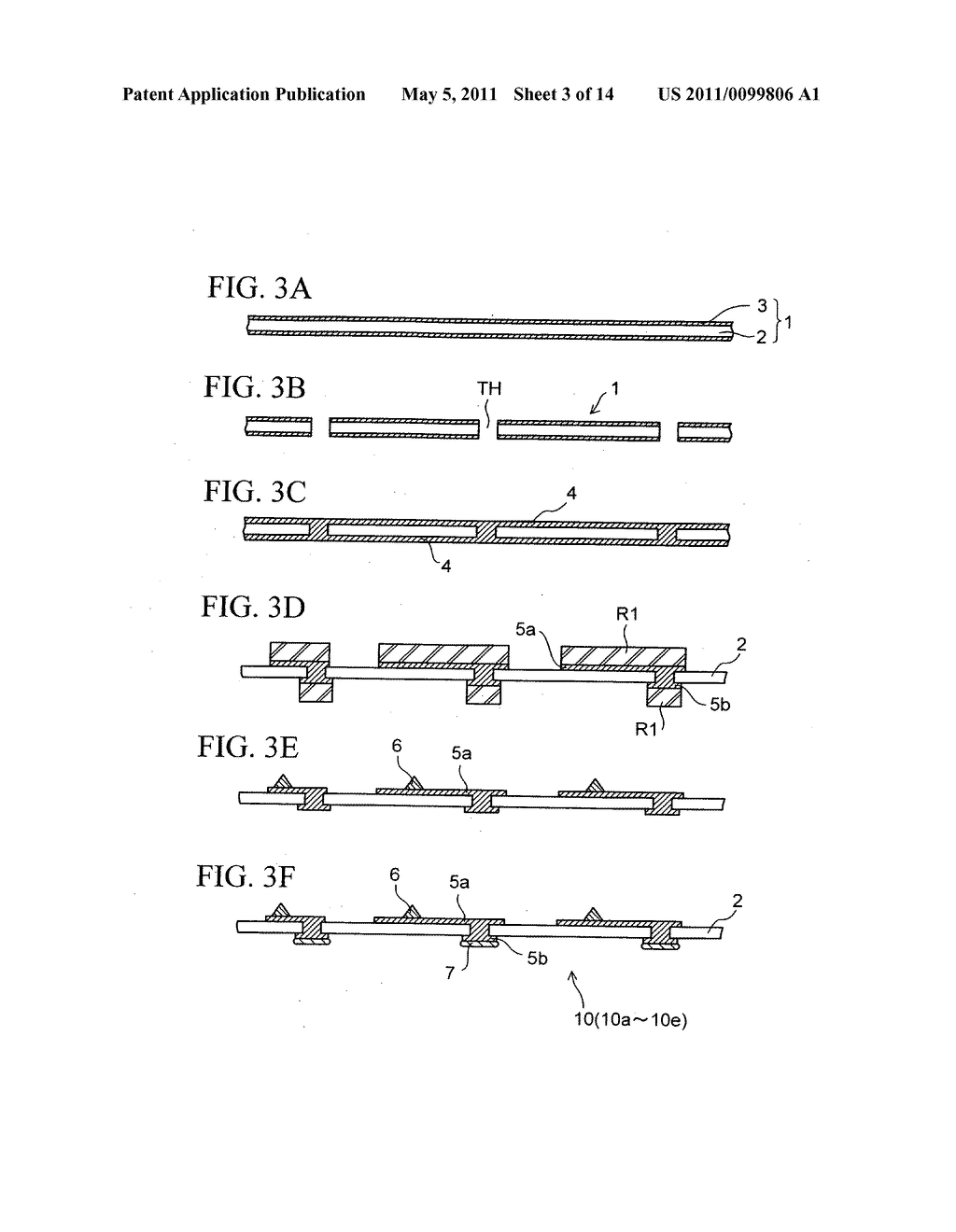 Method of manufacturing a multilayer wiring board - diagram, schematic, and image 04