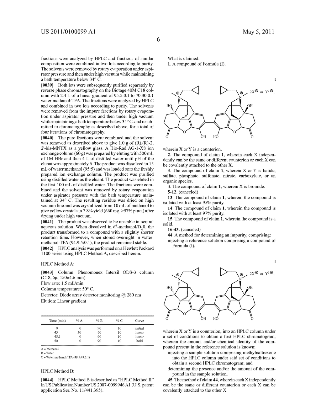 PREPARATION AND USE OF (R),(R)-2,2'-BIS-METHYLNALTREXONE - diagram, schematic, and image 09