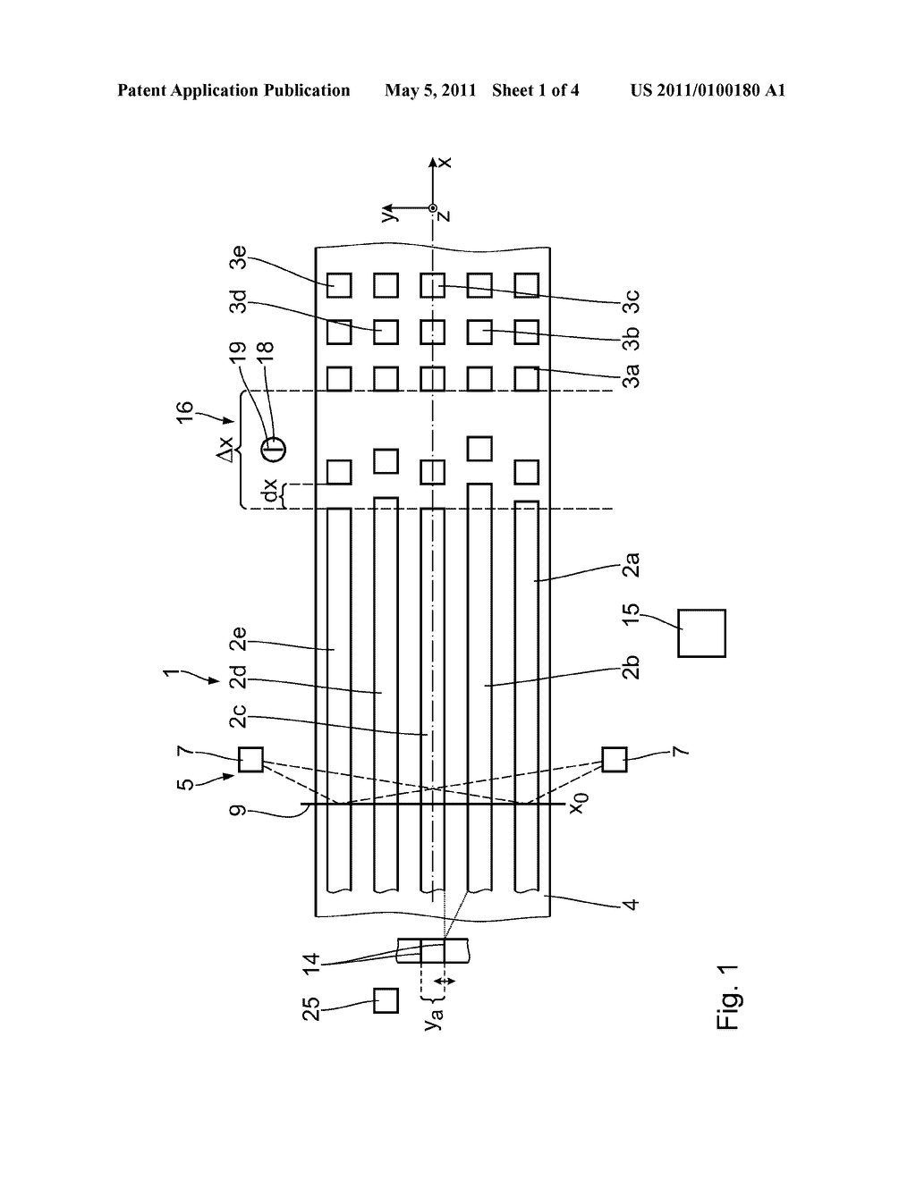 METHOD AND DEVICE FOR PORTIONING A PLURALITY OF DOUGH STRANDS INTO INDIVIDUAL DOUGH PORTIONS - diagram, schematic, and image 02