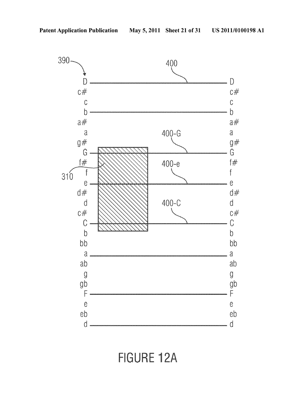 DEVICE AND METHOD FOR GENERATING A NOTE SIGNAL UPON A MANUAL INPUT - diagram, schematic, and image 22