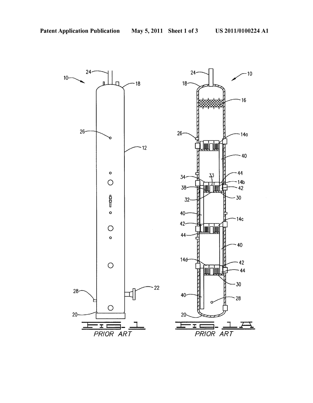 COUNTER FLOW CONTACTOR WITH LIQUID CARRY-OVER REDUCTION ASSEMBLY - diagram, schematic, and image 02