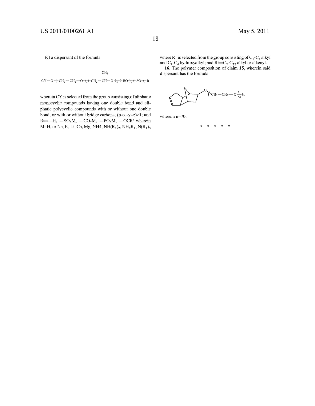 Dispersions containing Alkoxylates of alicyclic and polycyclic compounds - diagram, schematic, and image 19