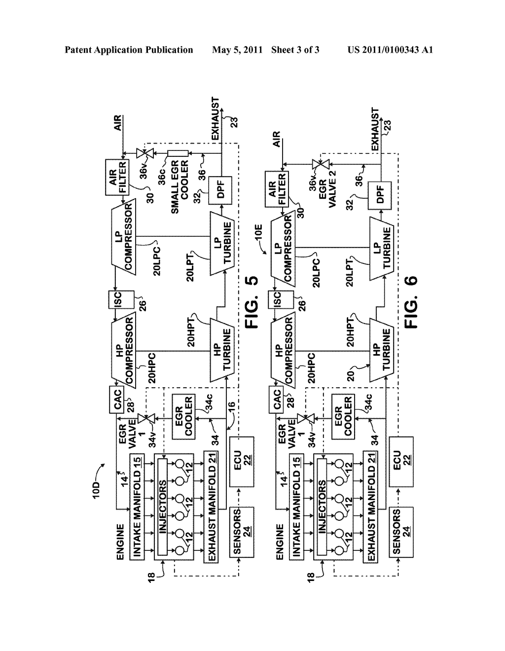 EMISSION CONTROL SYSTEM FOR AN ENGINE HAVING A TWO-STAGE TURBOCHARGER - diagram, schematic, and image 04