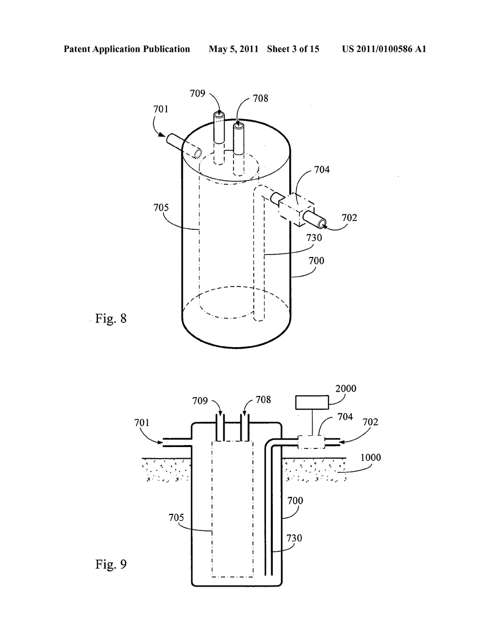 Vertical fluid heat exchanger installed within natural thermal energy body - diagram, schematic, and image 04