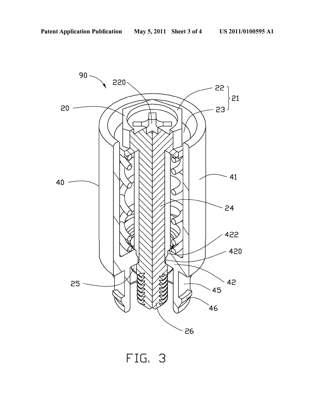 FASTENER AND HEAT DISSIPATION DEVICE USING THE SAME - diagram, schematic, and image 04