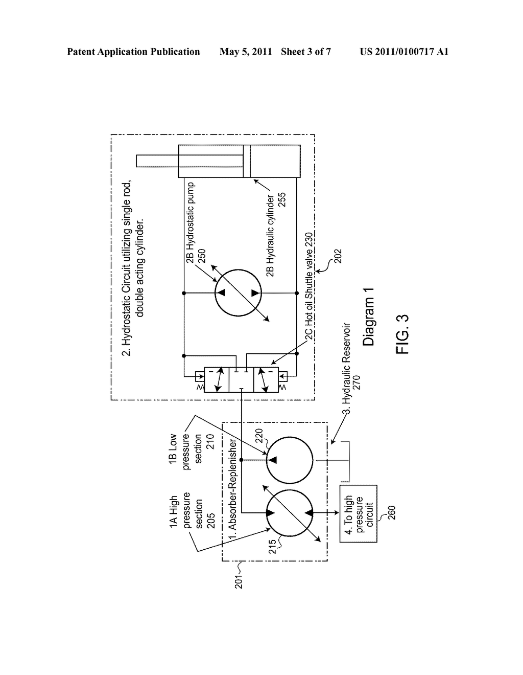 Absorber-Replenisher in a Hydrostatic Circuit - diagram, schematic, and image 04