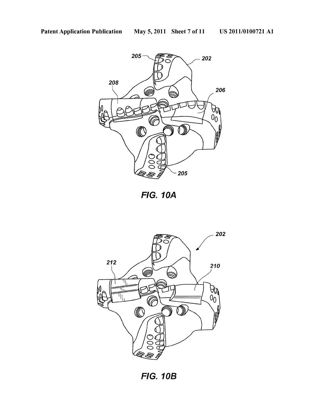 Rotary drill bits including bearing blocks - diagram, schematic, and image 08