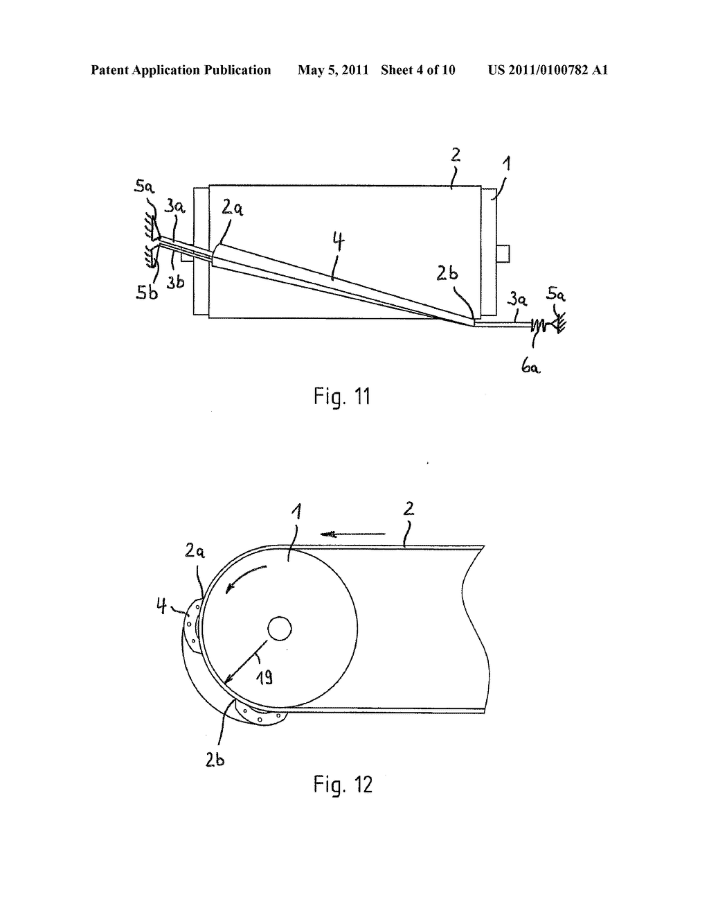 Device for Stripping Off Material from a Conveyor Belt of a Belt Conveyor - diagram, schematic, and image 05