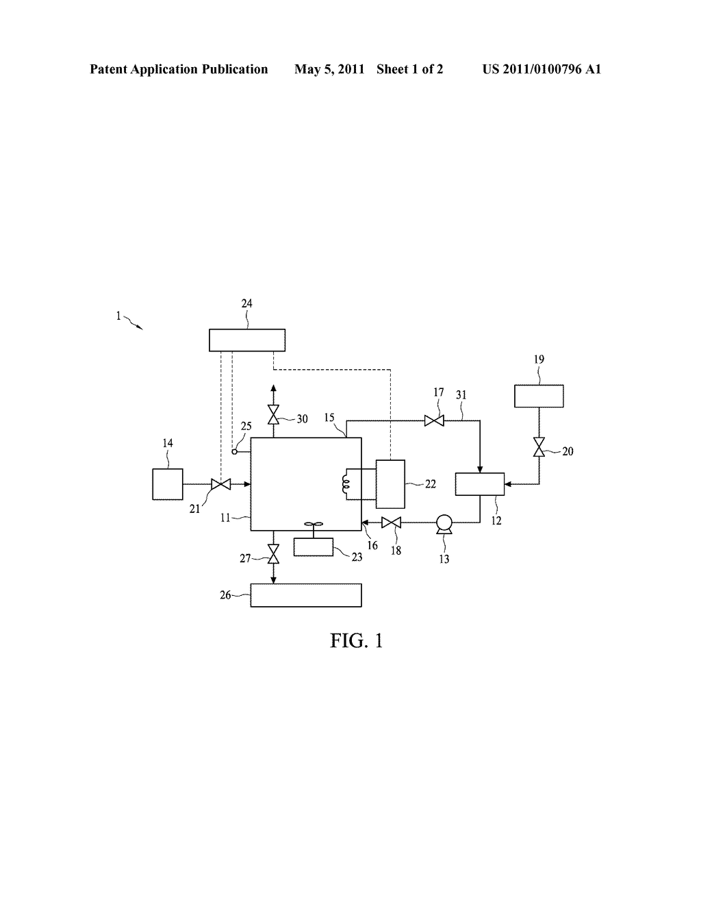 SYSTEM AND METHOD FOR PRODUCING SUPERCRITICAL OZONE - diagram, schematic, and image 02