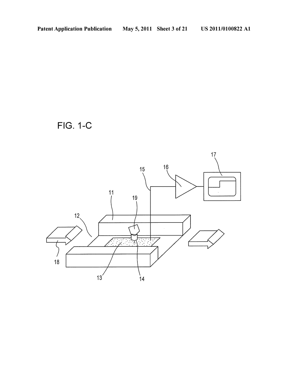 Device and method for quantitatively determining an analyte, a method for determining an effective size of a molecule, a method for attaching molecules to a substrate, and a device for detecting molecules - diagram, schematic, and image 04