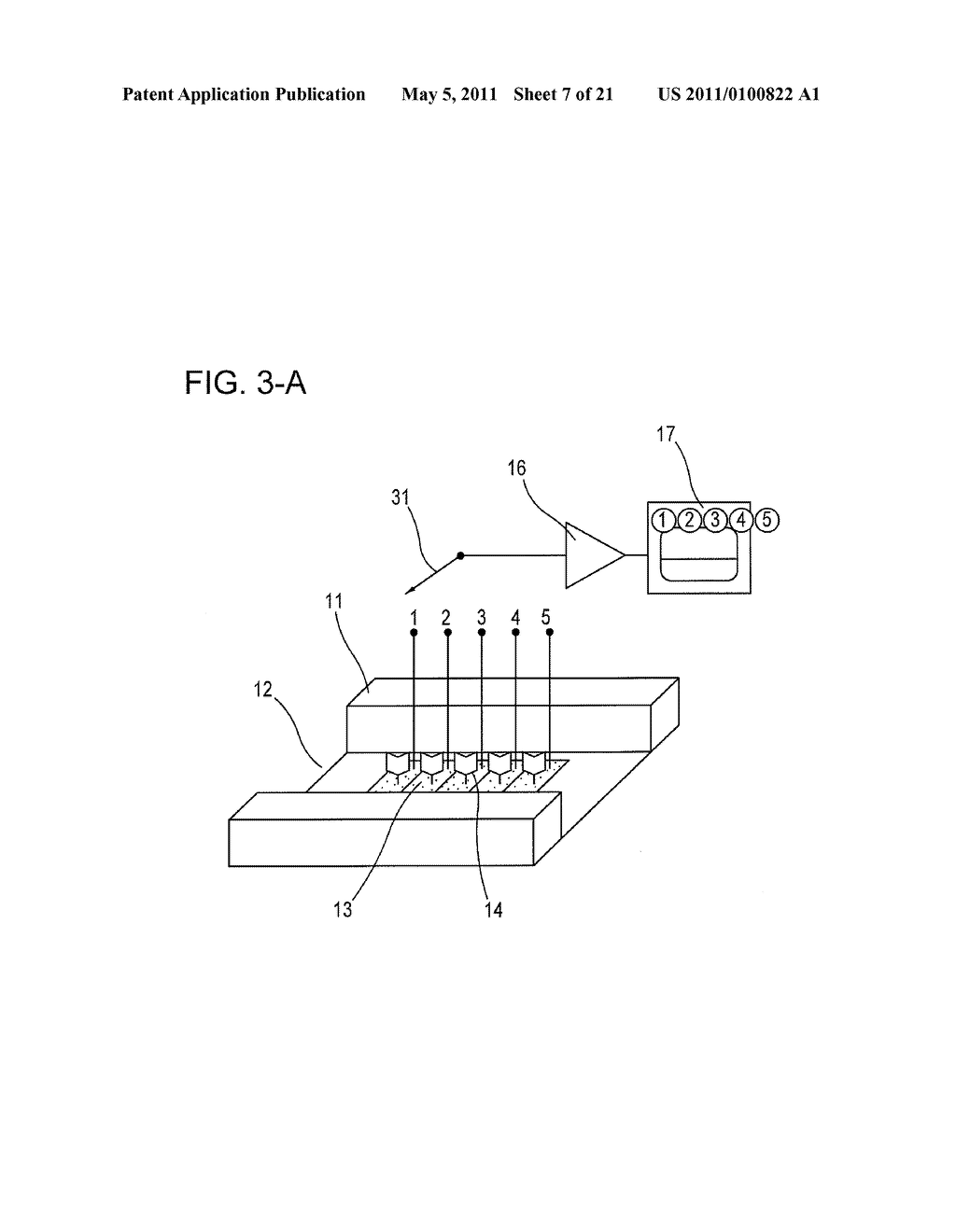 Device and method for quantitatively determining an analyte, a method for determining an effective size of a molecule, a method for attaching molecules to a substrate, and a device for detecting molecules - diagram, schematic, and image 08