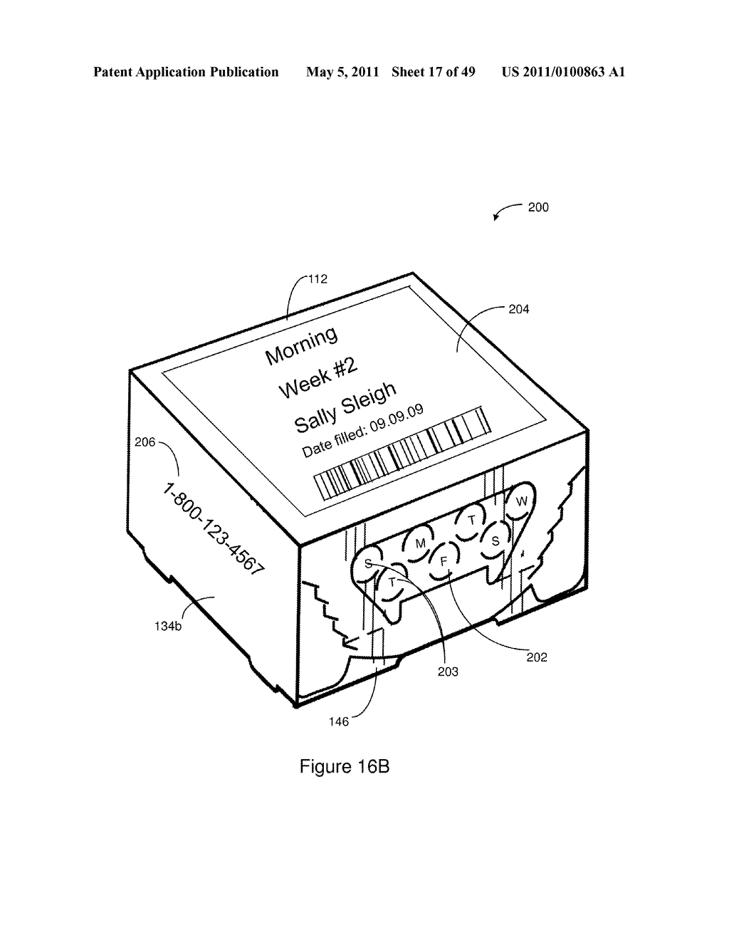 DUAL DISPENSING TABLET CONTAINER - diagram, schematic, and image 18