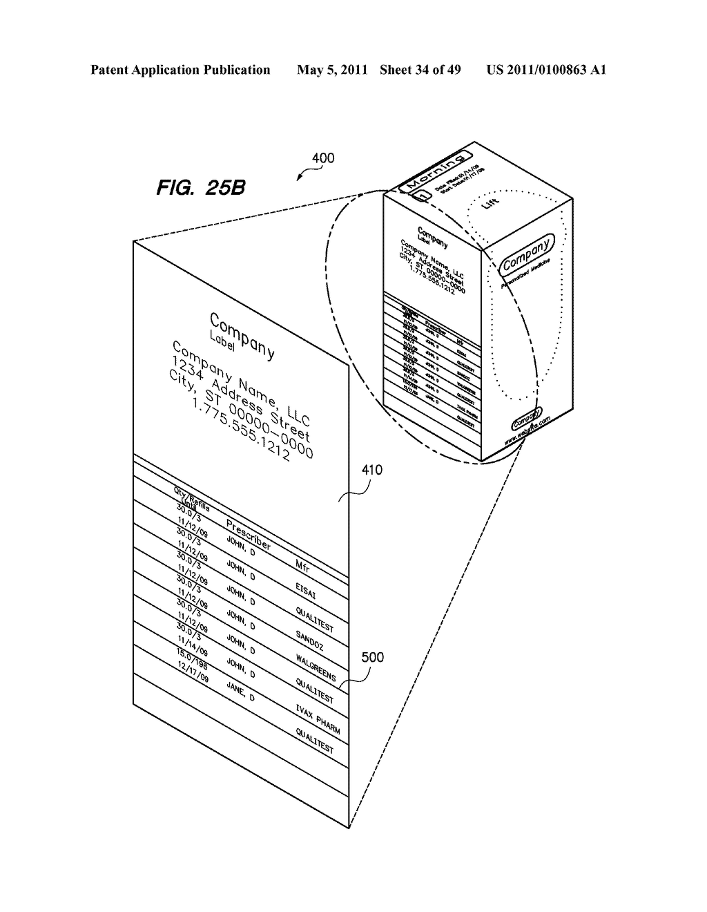 DUAL DISPENSING TABLET CONTAINER - diagram, schematic, and image 35