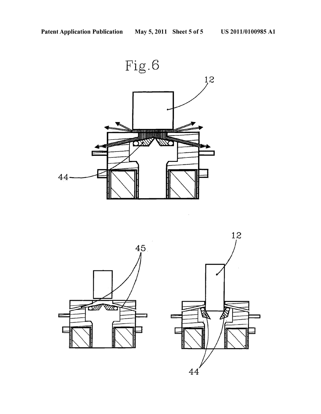 INSERT ELEMENT FOR A CONTAINER SUITABLE FOR FILLING WITH UREA AT A FILLING STATION - diagram, schematic, and image 06