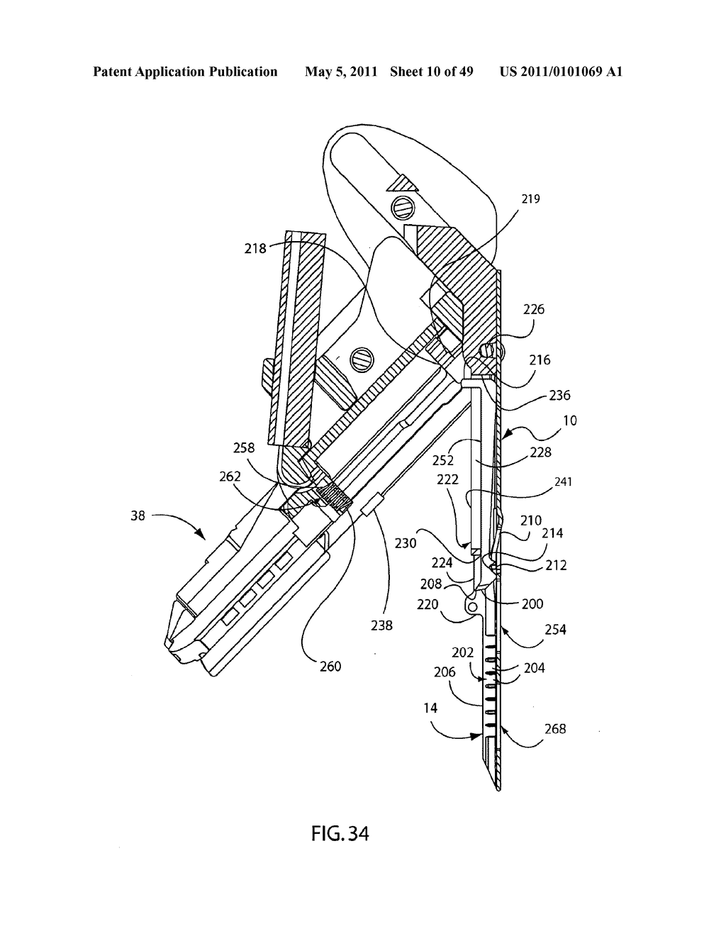 Surgical Stapler with Direct Sled to Staple Contact - diagram, schematic, and image 11