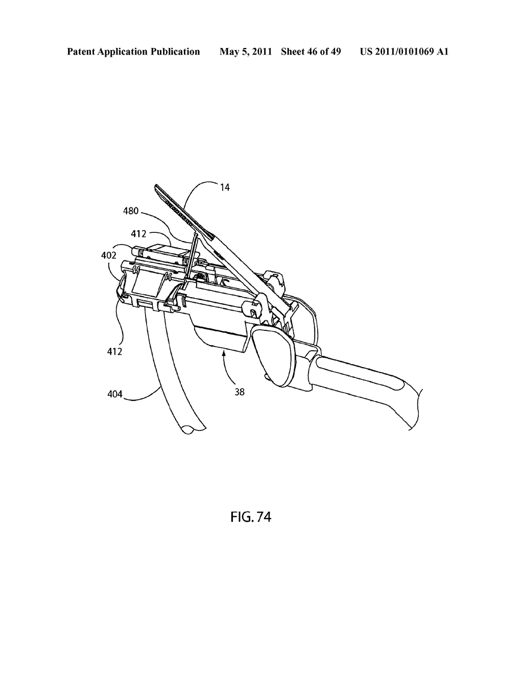 Surgical Stapler with Direct Sled to Staple Contact - diagram, schematic, and image 47