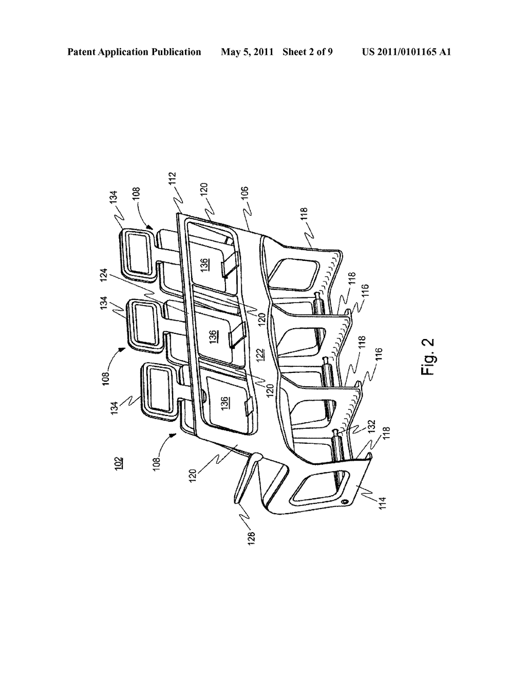 MODULAR PASSENGER SEAT FOR AN AIRCRAFT - diagram, schematic, and image 03