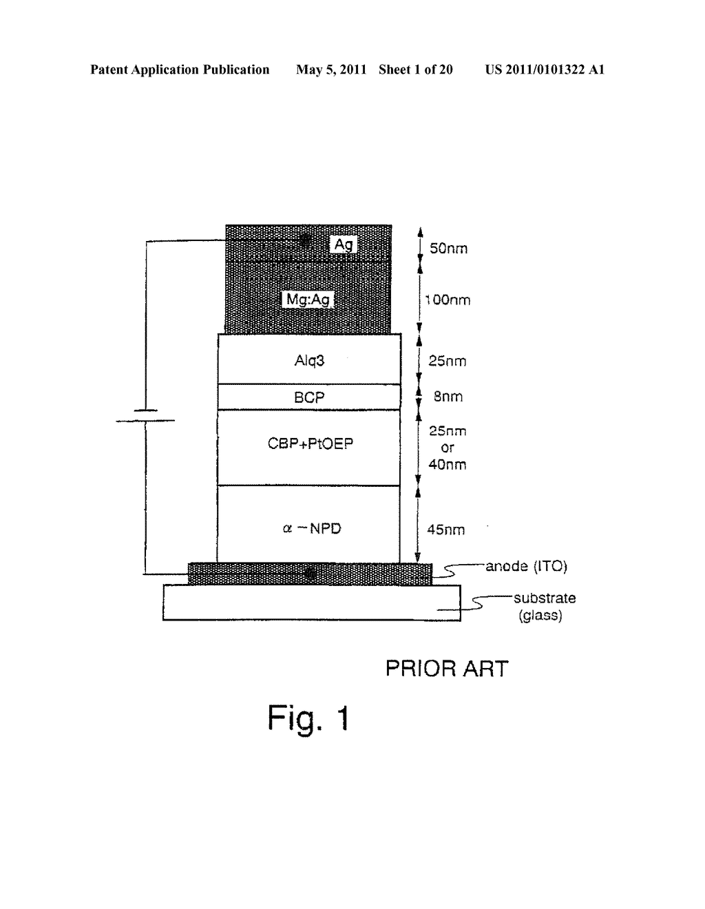Organic Light Emitting Element and Display Device Using the Element - diagram, schematic, and image 02