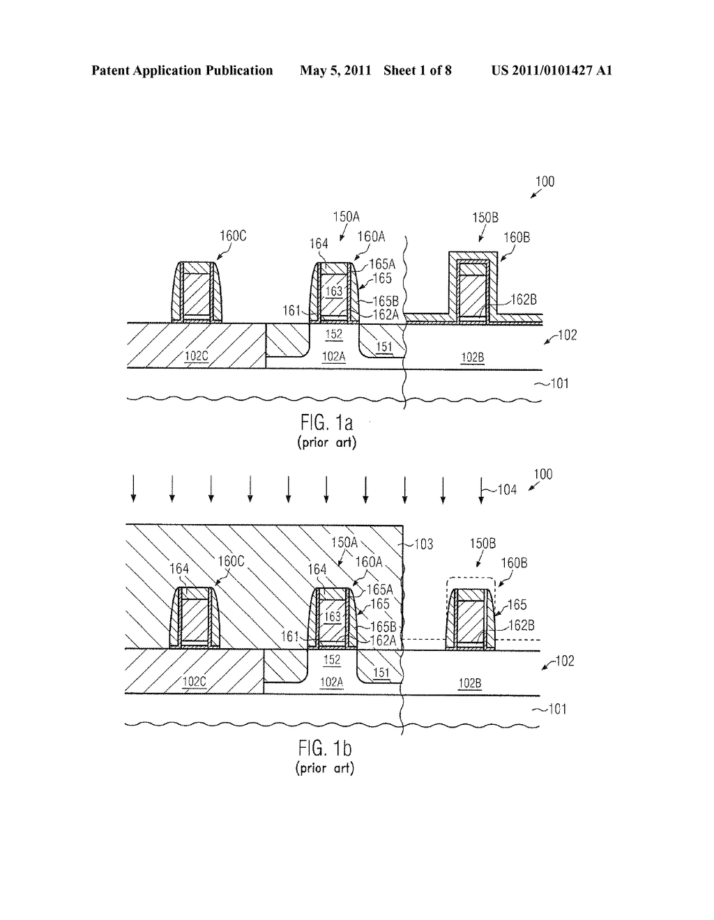 TRANSISTOR INCLUDING A HIGH-K METAL GATE ELECTRODE STRUCTURE FORMED PRIOR TO DRAIN/SOURCE REGIONS ON THE BASIS OF A SUPERIOR IMPLANTATION MASKING EFFECT - diagram, schematic, and image 02