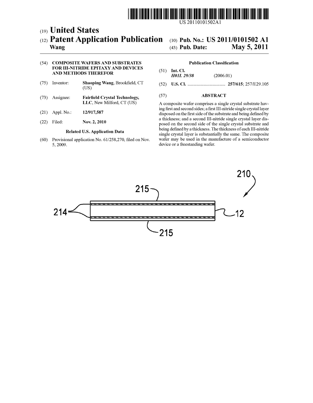 COMPOSITE WAFERS AND SUBSTRATES FOR III-NITRIDE EPITAXY AND DEVICES AND METHODS THEREFOR - diagram, schematic, and image 01