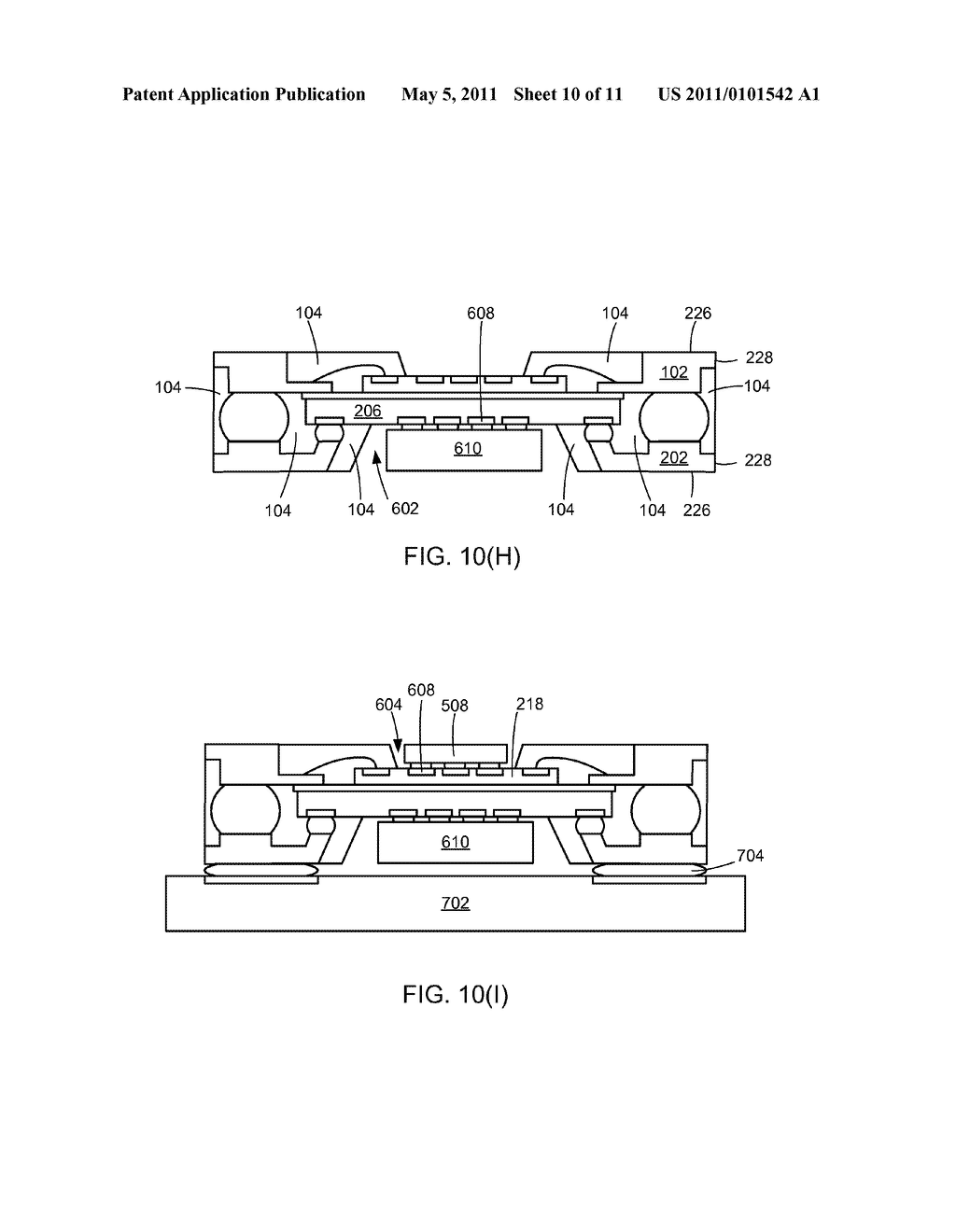 INTEGRATED CIRCUIT PACKAGING SYSTEM WITH STACKED INTEGRATED CIRCUIT AND METHOD OF MANUFACTURE THEREOF - diagram, schematic, and image 11