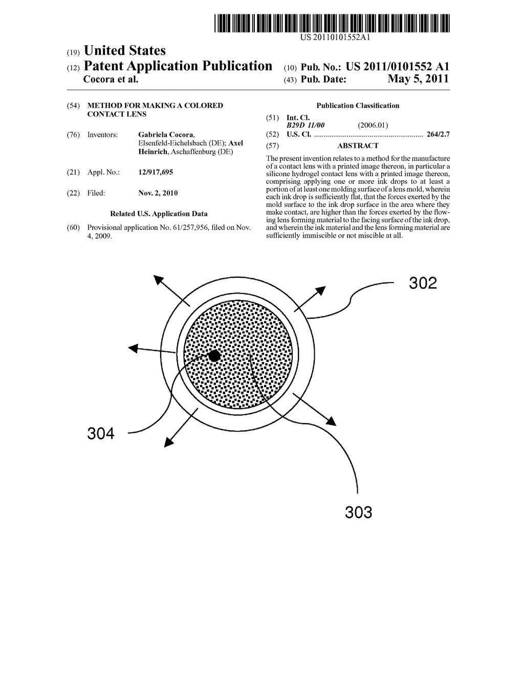 METHOD FOR MAKING A COLORED CONTACT LENS - diagram, schematic, and image 01