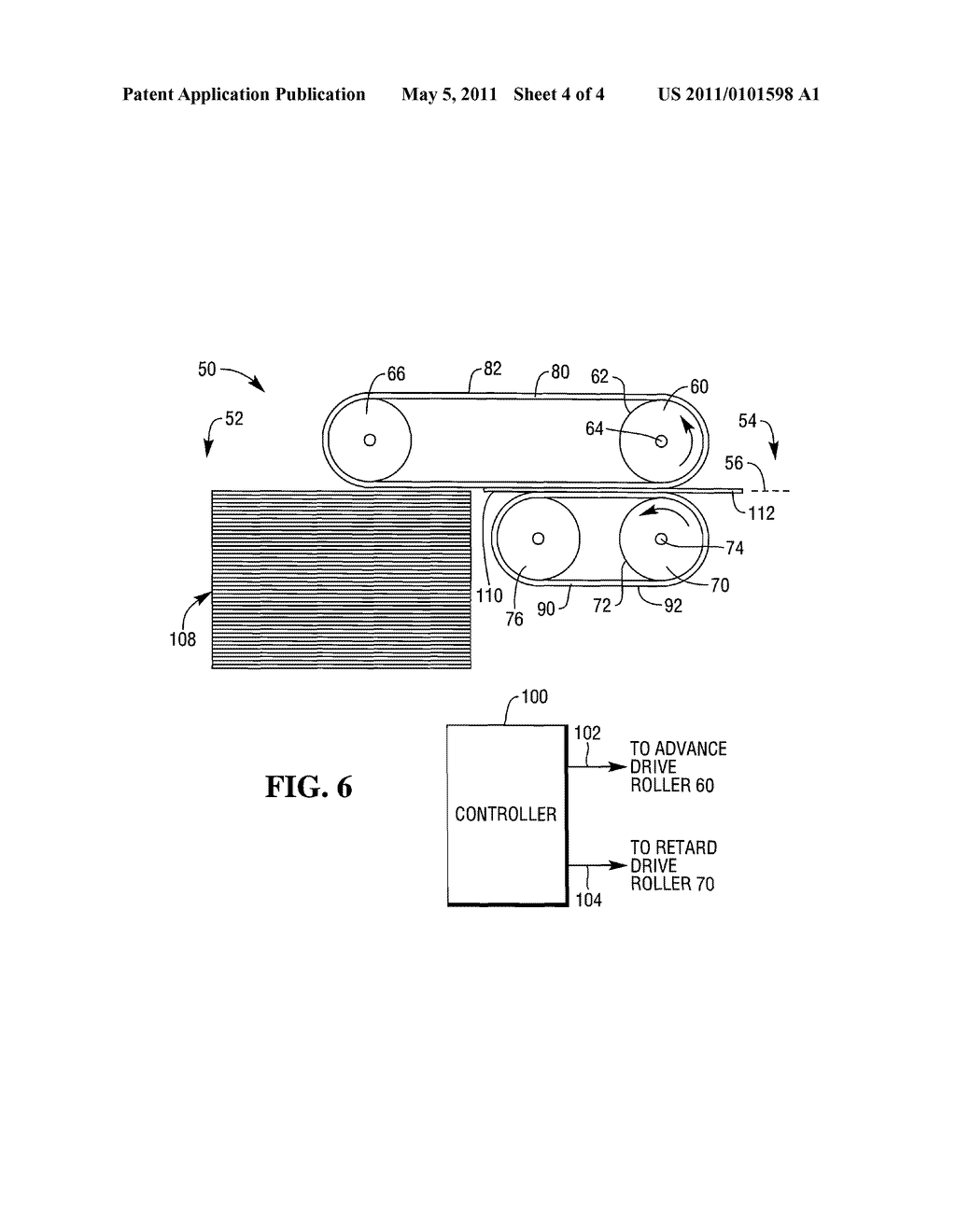 METHOD OF OPERATING A DOCUMENT FEEDING MECHANISM TO REDUCE CHANCE OF A DOCUMENT JAM CONDITION AND AN APPARATUS THEREFOR - diagram, schematic, and image 05