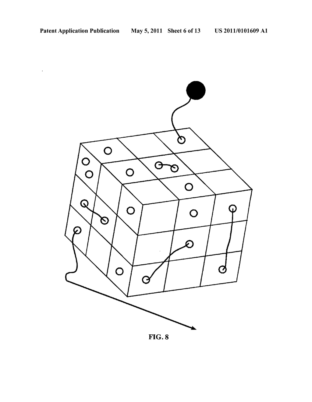 Mechanical puzzle with hinge elements, rope elements, and knot elements - diagram, schematic, and image 07