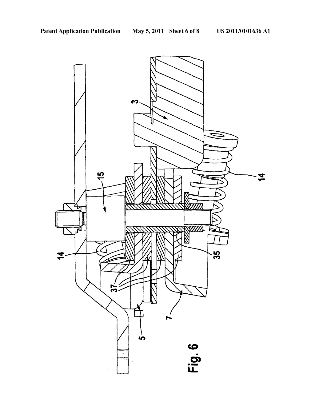 DEVICE FOR ACTUATING BRAKE MEANS OF MOBILE APPLIANCES - diagram, schematic, and image 07