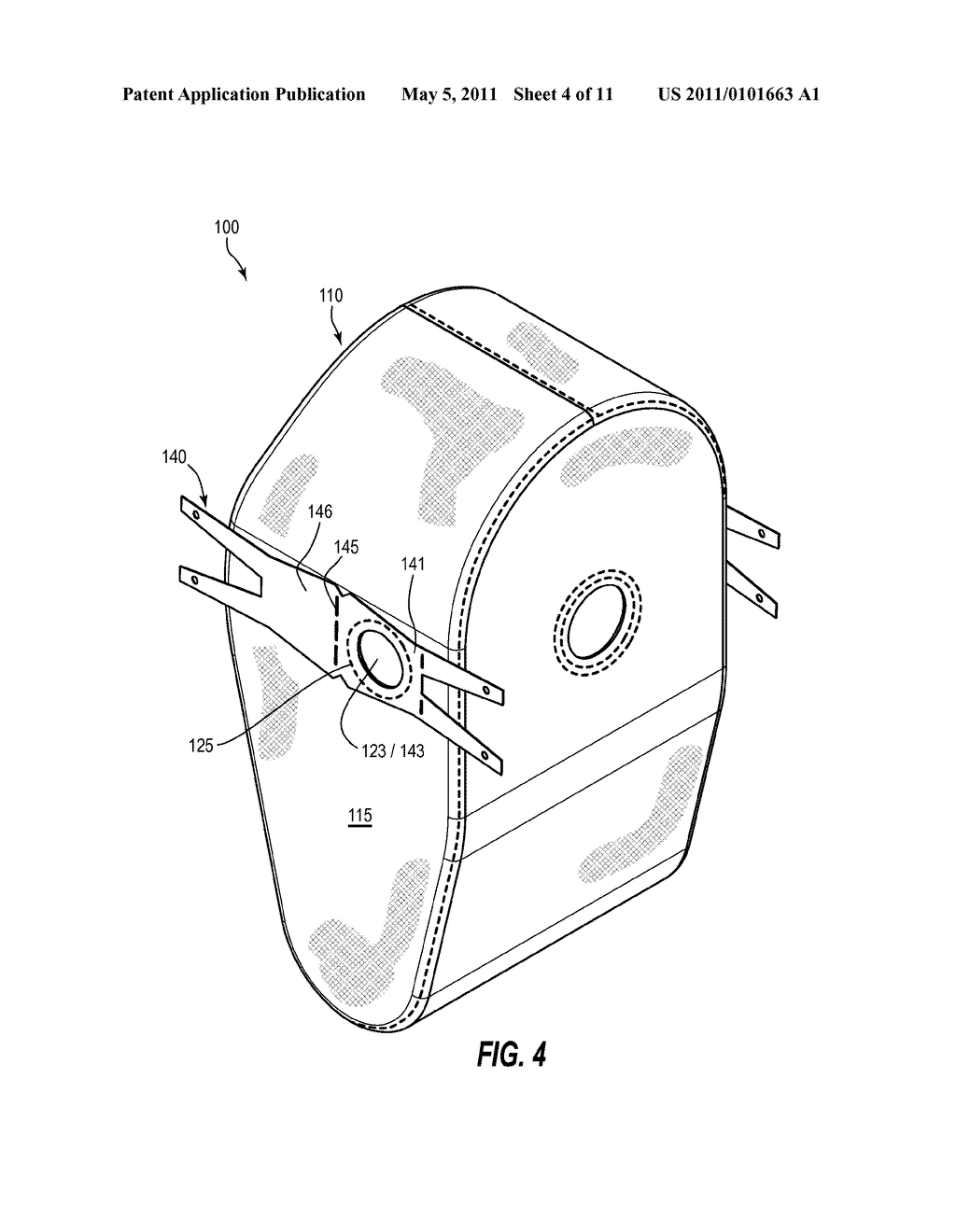 INFLATABLE AIRBAG ASSEMBLY WITH AN AIRBAG HOUSING VENT PANEL - diagram, schematic, and image 05