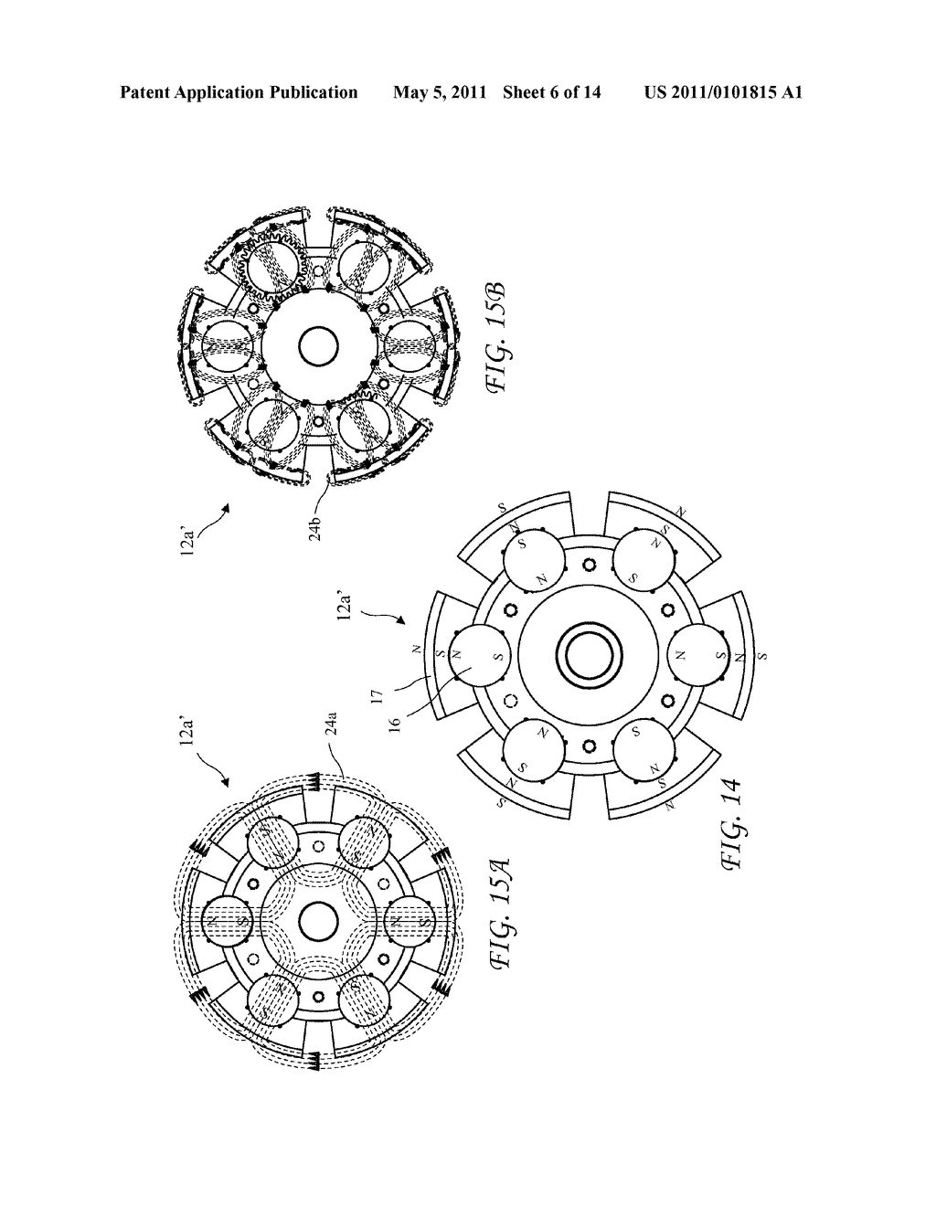 Electric Motor or Generator with Mechanically Tuneable Permanent Magnetic Field - diagram, schematic, and image 07