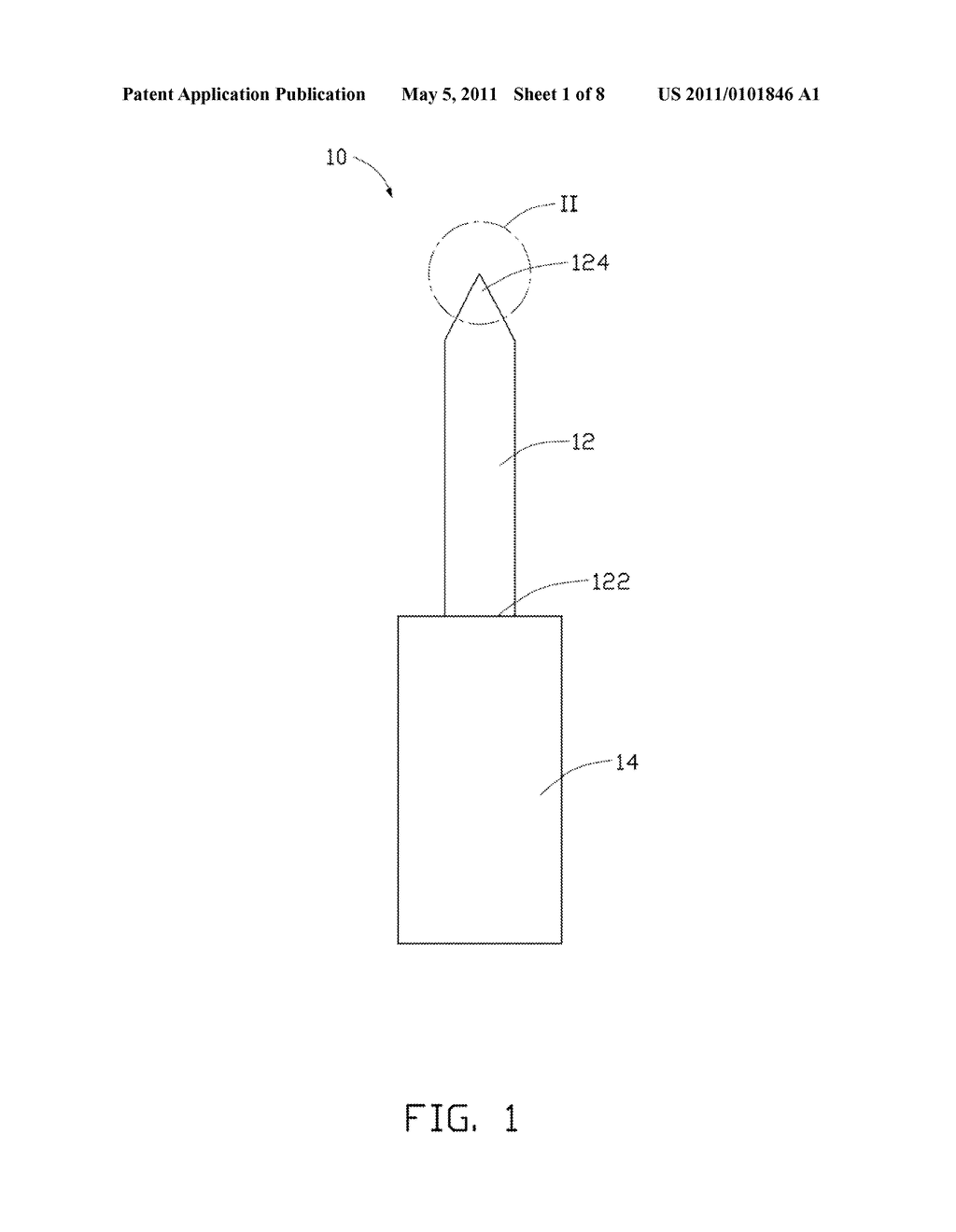 FIELD EMISSION ELECTRON SOURCE HAVING CARBON NANOTUBES - diagram, schematic, and image 02