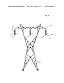 Systems and methods for testing the standoff capability of an overhead power transmission line diagram and image