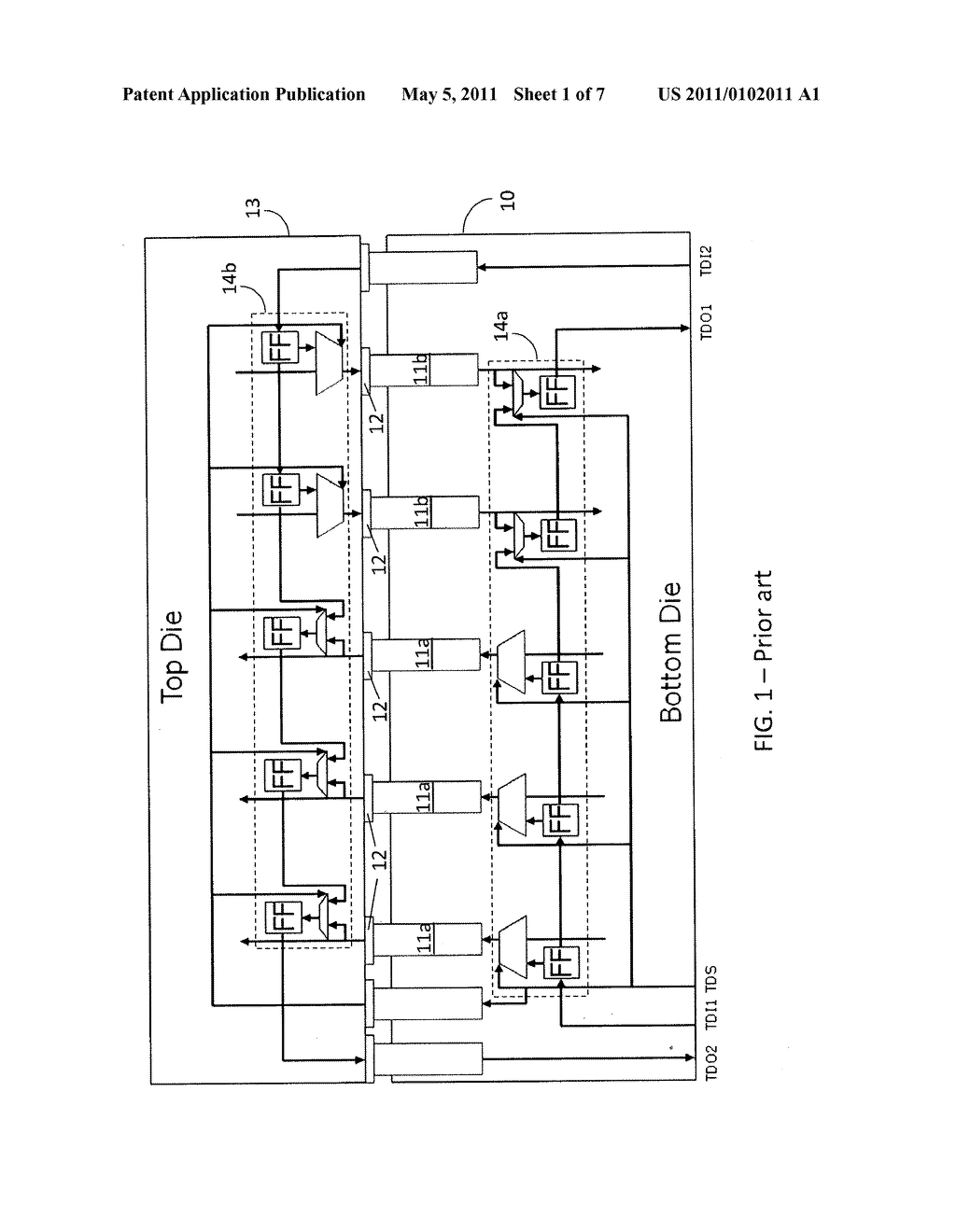 METHOD AND DEVICE FOR TESTING TSVS IN A 3D CHIP STACK - diagram, schematic, and image 02