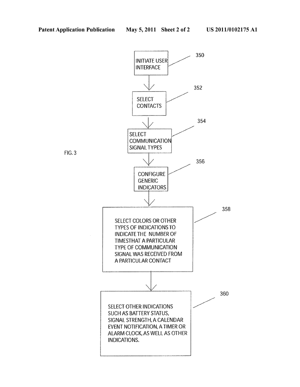 Communication Devices and Methods for Devices Including Generic Indicators Configurable for Real-Time Announcement of Received Communication Signals - diagram, schematic, and image 03