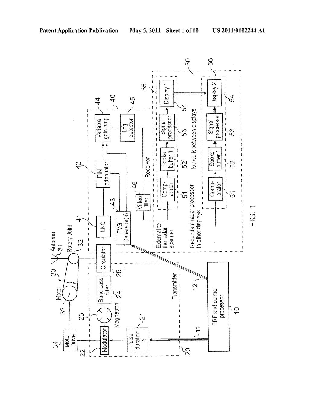 DIGITAL RADAR OR SONAR APPARATUS - diagram, schematic, and image 02