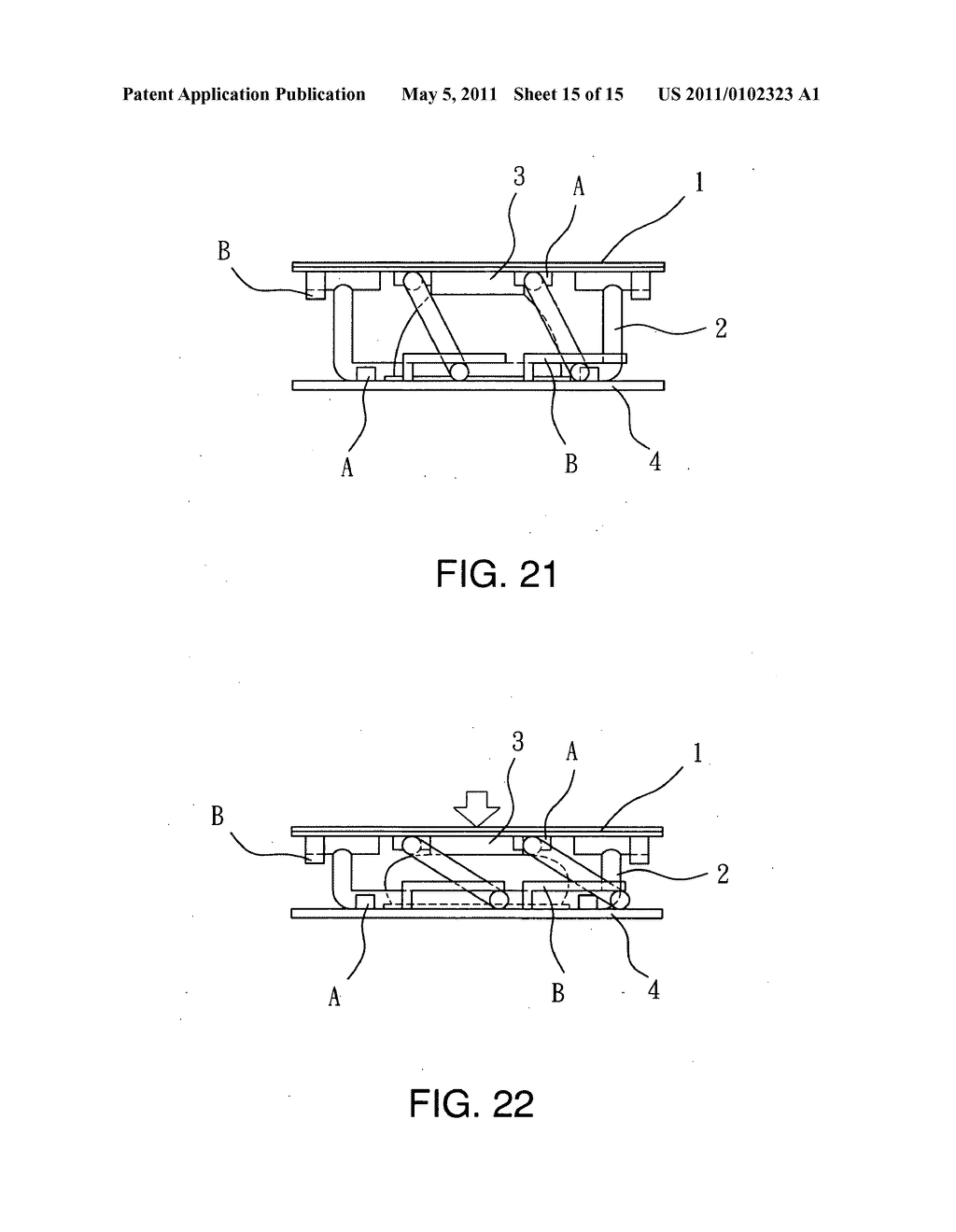 Keyboard having multi-axis balance touch keys - diagram, schematic, and image 16