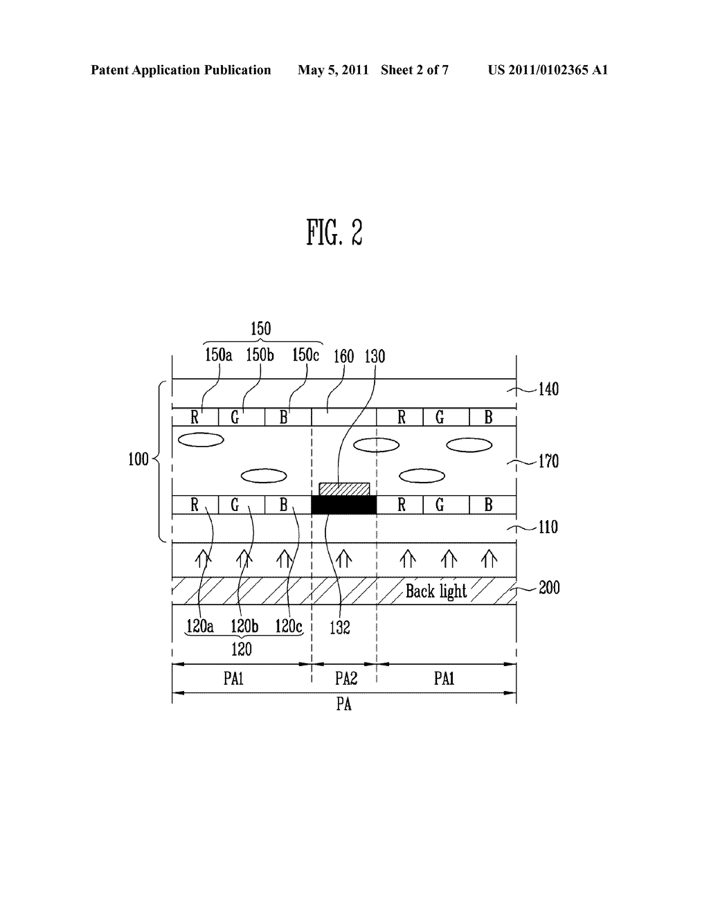 FLAT PANEL DISPLAY WITH BUILT-IN TOUCH SCREEN AND A METHOD OF DRIVING THE SAME - diagram, schematic, and image 03