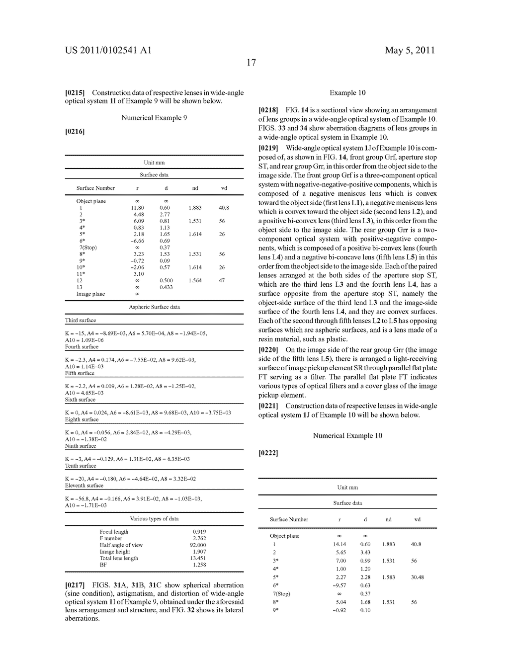 Wide-Angle Optical System, and Imaging Device - diagram, schematic, and image 50