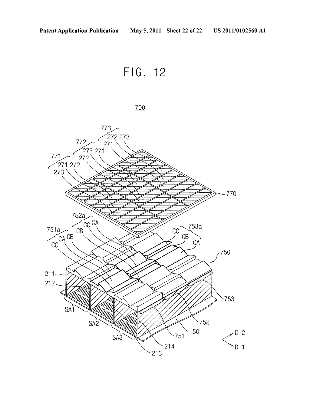 METHOD OF DISPLAYING STEREOSCOPIC IMAGE AND STEREOSCOPIC IMAGE DISPLAY DEVICE FOR PERFORMING THE SAME - diagram, schematic, and image 23